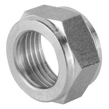 hex nut angled view