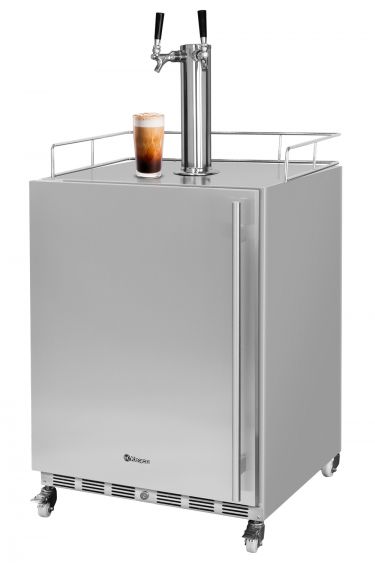 Kegco ICV24OSSL-2 left hinge outdoor iced coffee kegerator