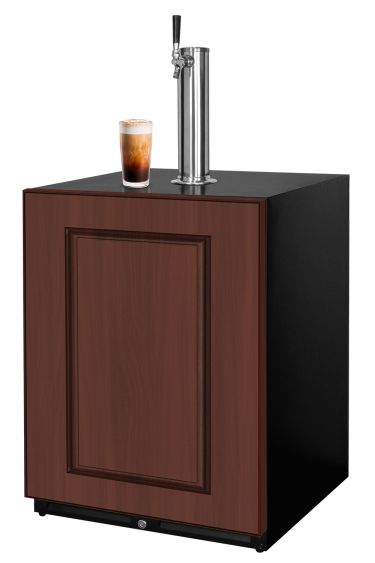 Kegco ICV24UPRL-1 left hinge panel ready iced coffee kegerator