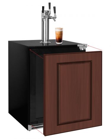 Kegco ICVSK-24PR3 panel ready iced coffee Kegerator
