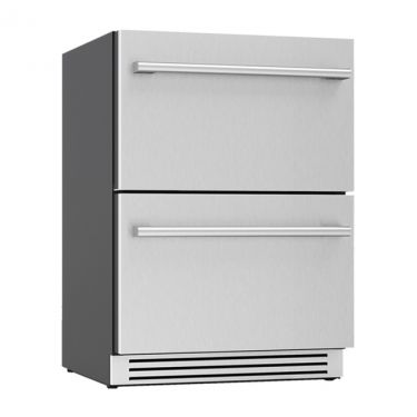 Zephyr PRRFD24C2AS Refrigerator Freezer Drawers - Angled