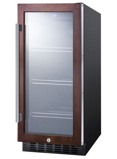 Summit SCR1536BGPNR Beverage Center - Angled