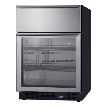 Summit SCR615TD Beverage Refrigerator - Angled