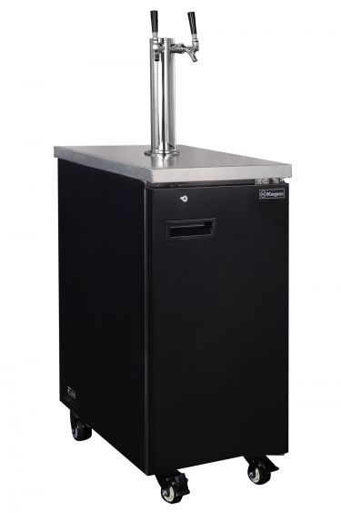 Kegco TCK-17-2 18 inch dual faucet kegerator