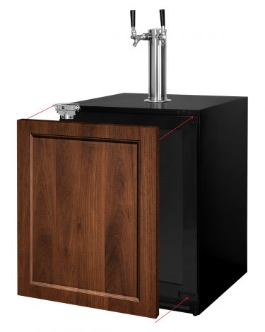 Kegco HBV32ADAPRL-2 homebrew ADA left hinge 24 inch wide built-in kegerator