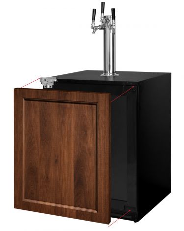 Kegco HBV32ADAPRL-3 panel ready left hinge homebrew ADA kegerator