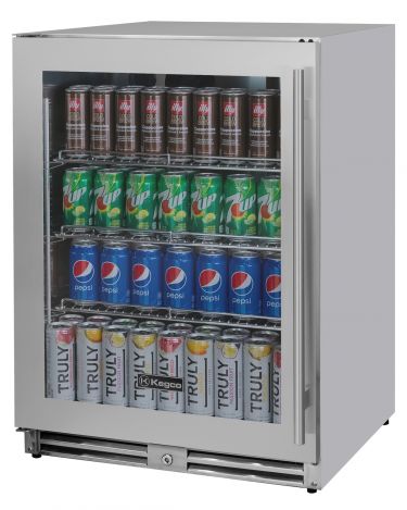 Allavino VSBC-24O-SGL outdoor glass door beverage center