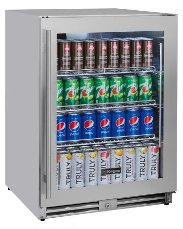 Allavino VSBC-24O-SGR outdoor glass door beverage center