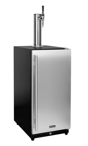 Kegco VSK-15-BIB 15 inch all stainless steel door kegerator