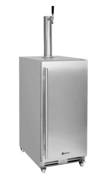 Kegco VSK-15O-SSR 15 inch all stainless steel outdoor kegerator
