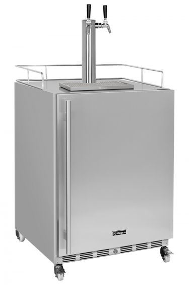 Kegco V24OSSR-2 24 inch stainless steel outdoor kegerator