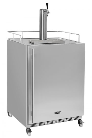 Kegco V24OSSR-1 single tap 24 inch outdoor stainless steel built-in kegerator