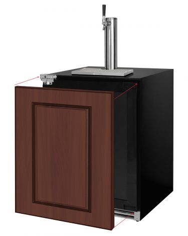 Kegco V24UPRL-1 panel ready built-in kegerator