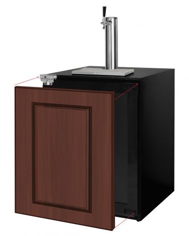 Kegco V24UPRL-1 panel ready built-in kegerator