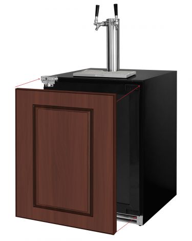 Kegco V24UPRL-2 panel ready kegerator