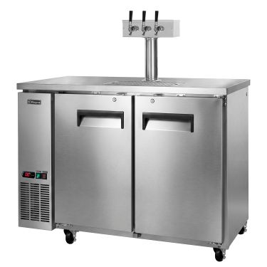 kegco xck-2448s-3 2 tap all stainless steel commercial grade kegerator