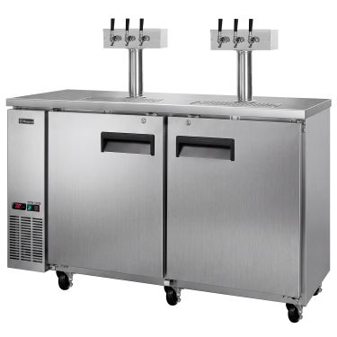 Two tower six faucet refrigerator